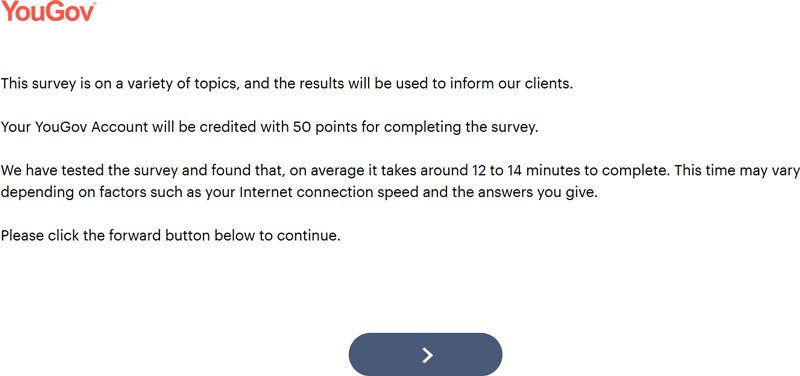 Example yougov survey